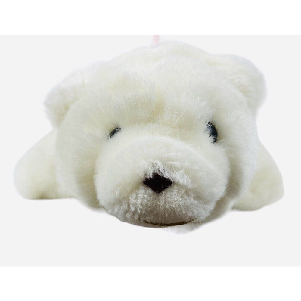 Vintage 1980 Gund Snuffles 7" White Polar Bear Plush Cute Kawaii Stuffed Animal